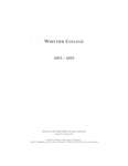 Whittier College Course Catalog 2003-2005 (Volume 87 • Spring 2003) by Whittier College