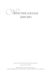 Whittier College Course Catalog 2009-2011 (Volume 90 • Fall 2009) by Whittier College