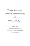 1979 Commencement Program by Whittier College