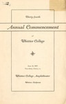 1937 Commencement Program by Whittier College