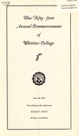 1954 Commencement Program