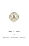 2003 Commencement Program by Whittier College
