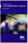 2016 Commencement Program by Whittier College