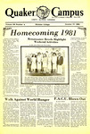 Quaker Campus, October 16, 1981 (vol. 68, issue 4) by Whittier College