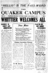 Quaker Campus, September 13, 1923 (vol. 10, issue 1)